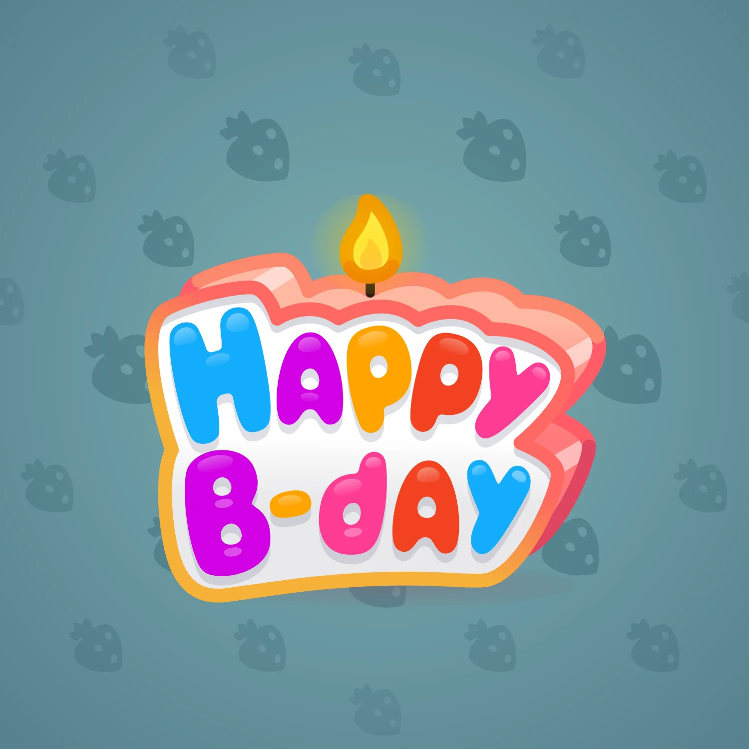 B-Day Candle #105319