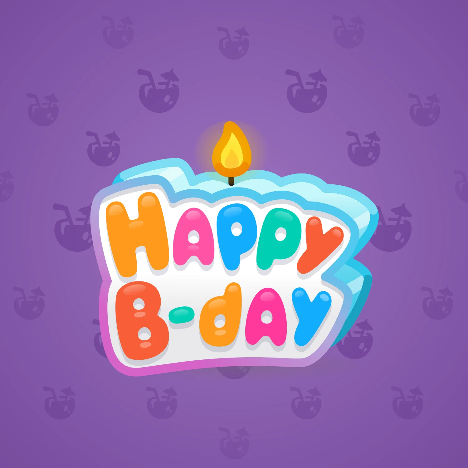B-Day Candle #105515