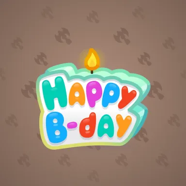 B-Day Candle #105827