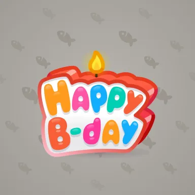 B-Day Candle #106915