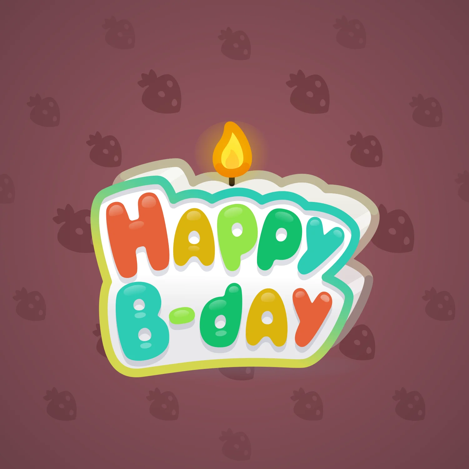 B-Day Candle