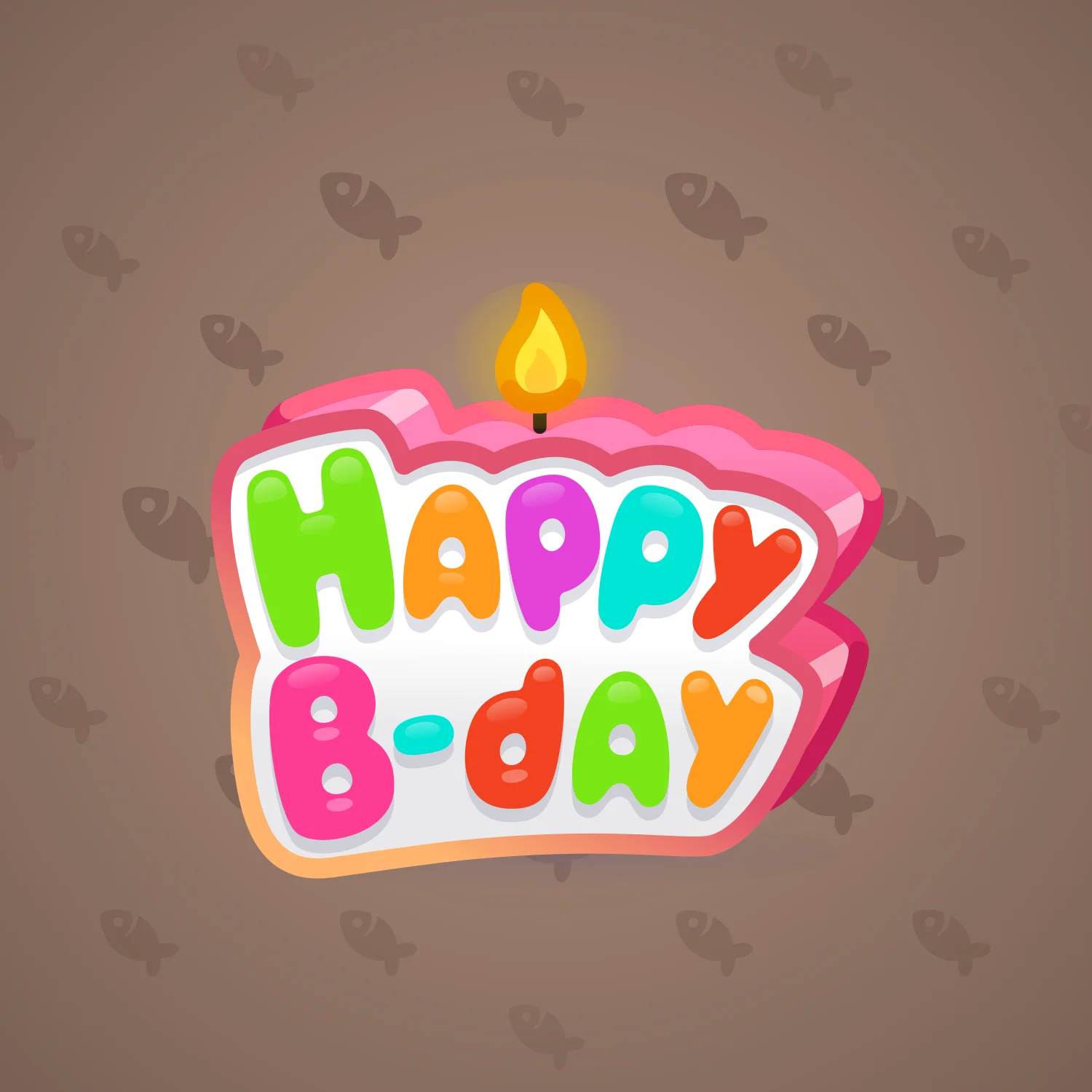 B-Day Candle #111475