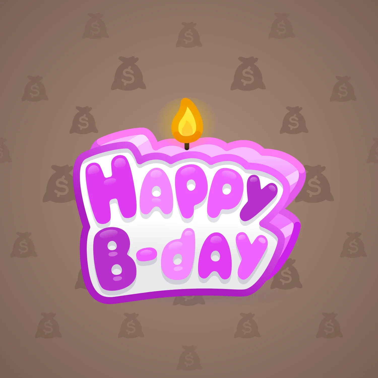 B-Day Candle #112177