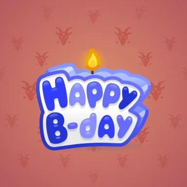 B-Day Candle #112227