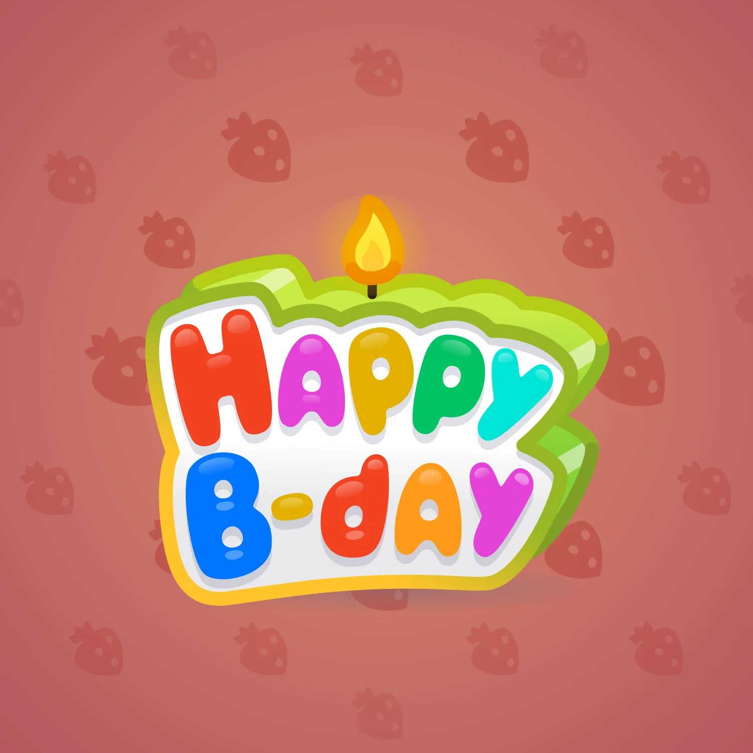 B-Day Candle #113240