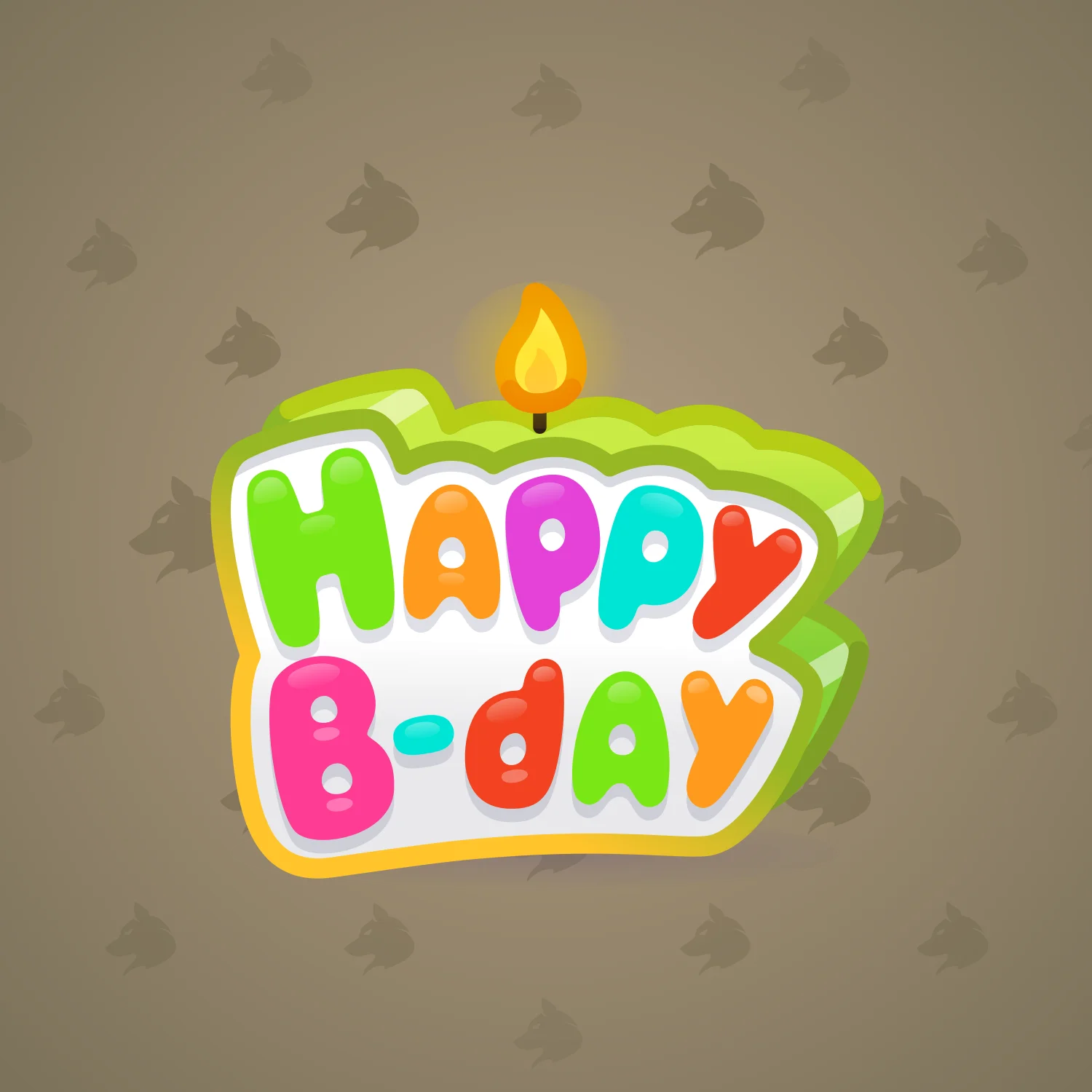 B-Day Candle