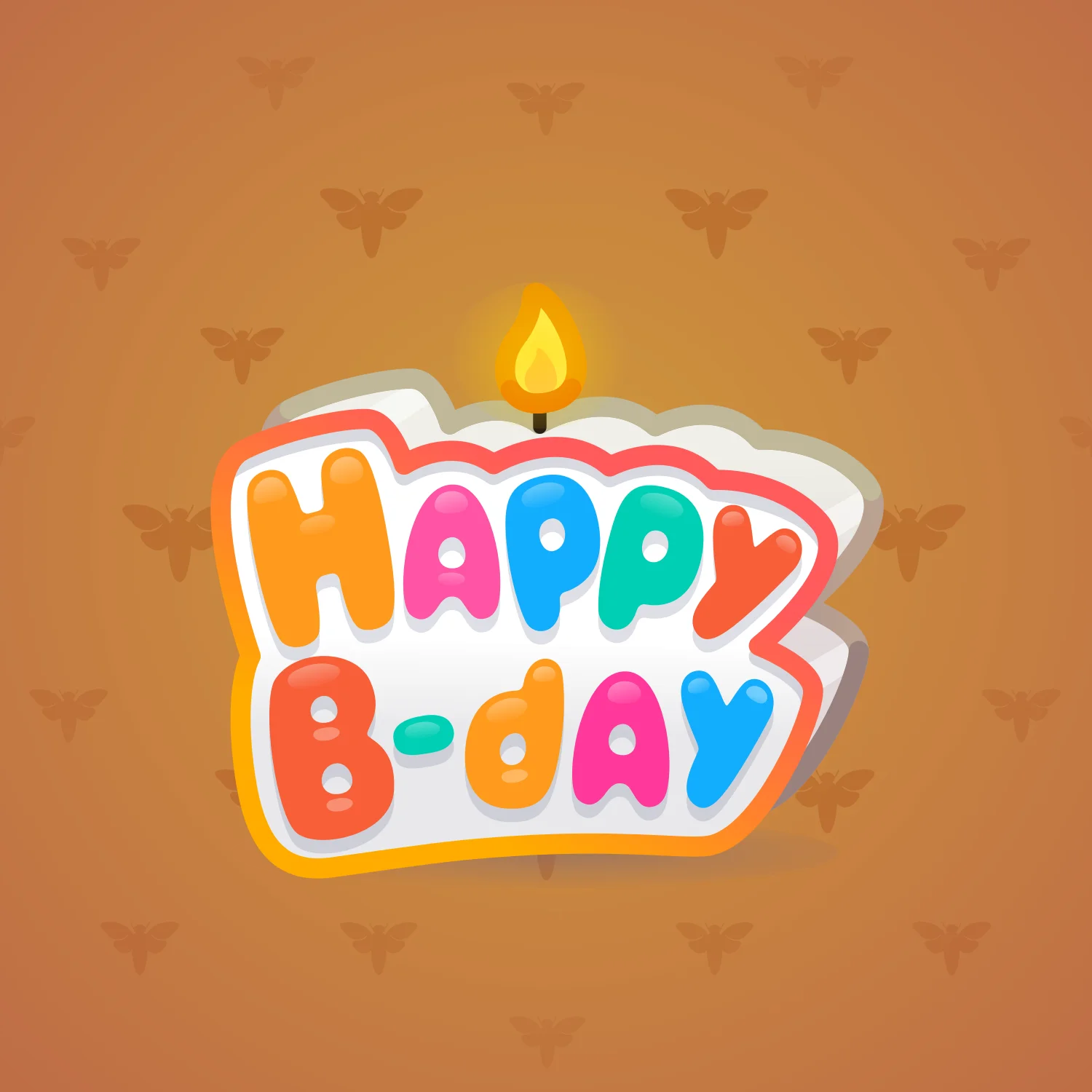 B-Day Candle #115729