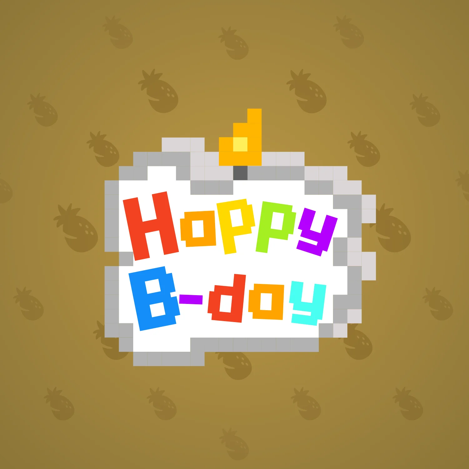 B-Day Candle #123254