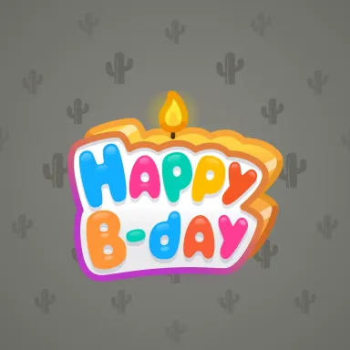 B-Day Candle #124504