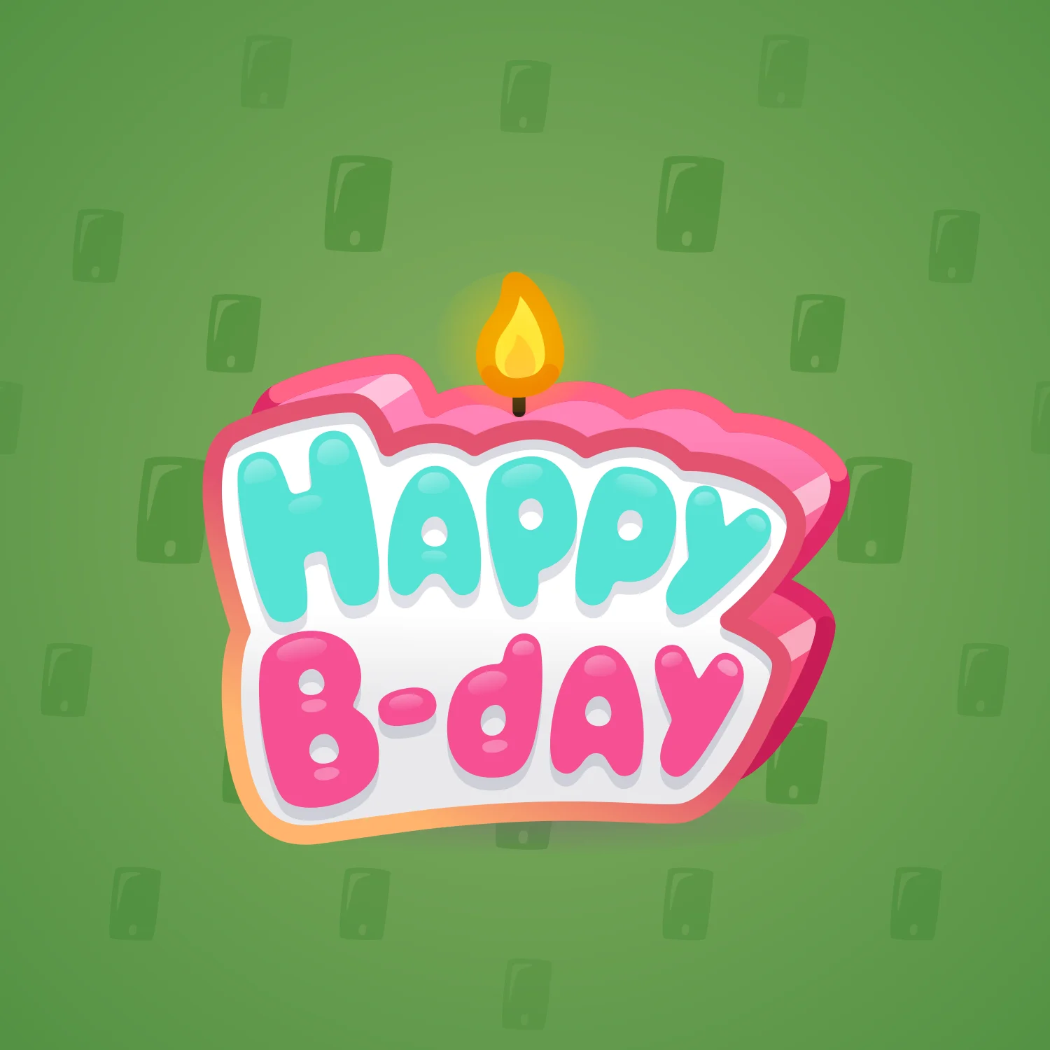 B-Day Candle #128082