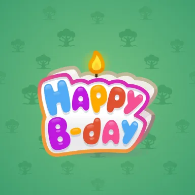 B-Day Candle #12844