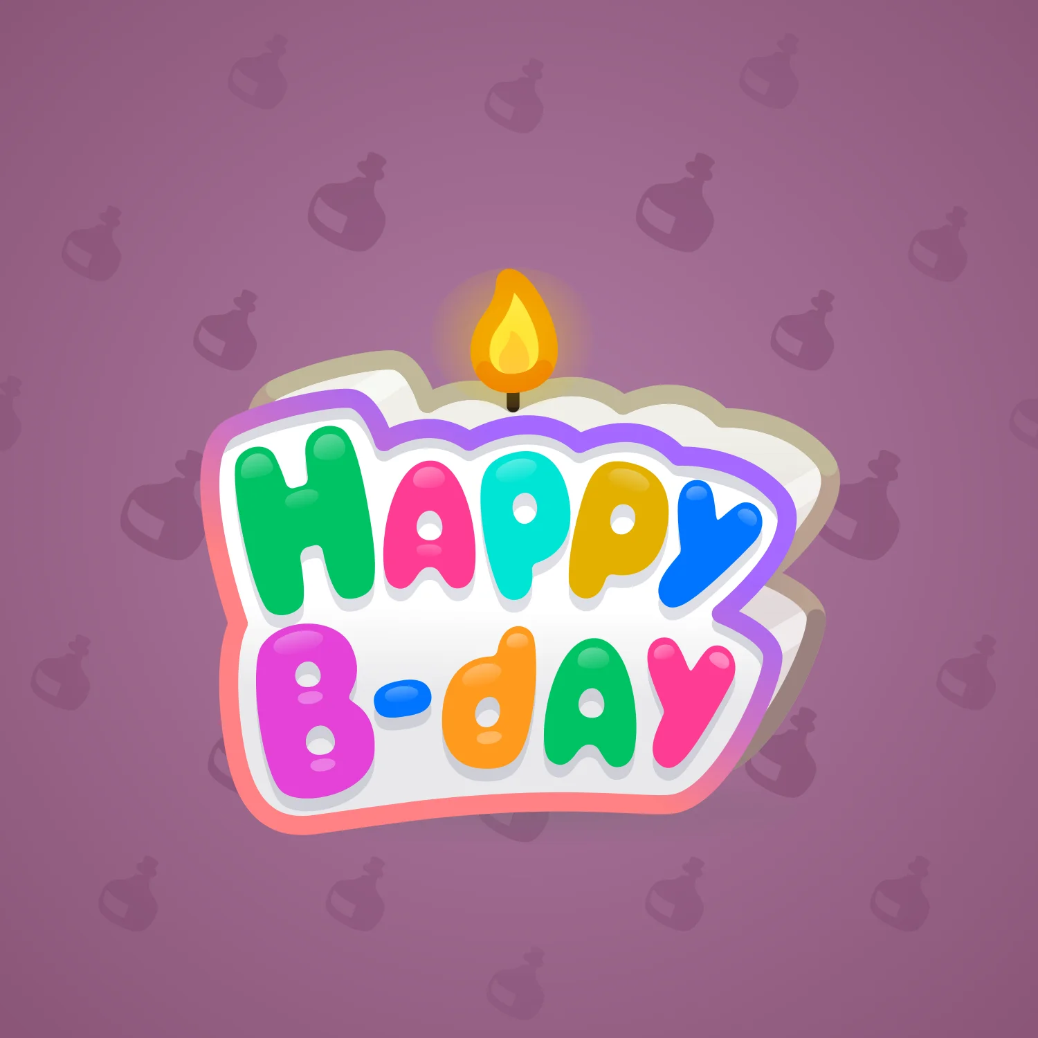 B-Day Candle #129507