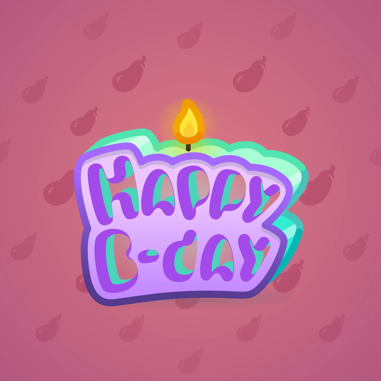 B-Day Candle