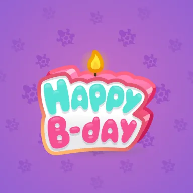 B-Day Candle #130691