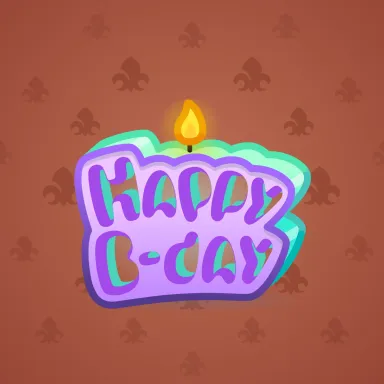 B-Day Candle #131381