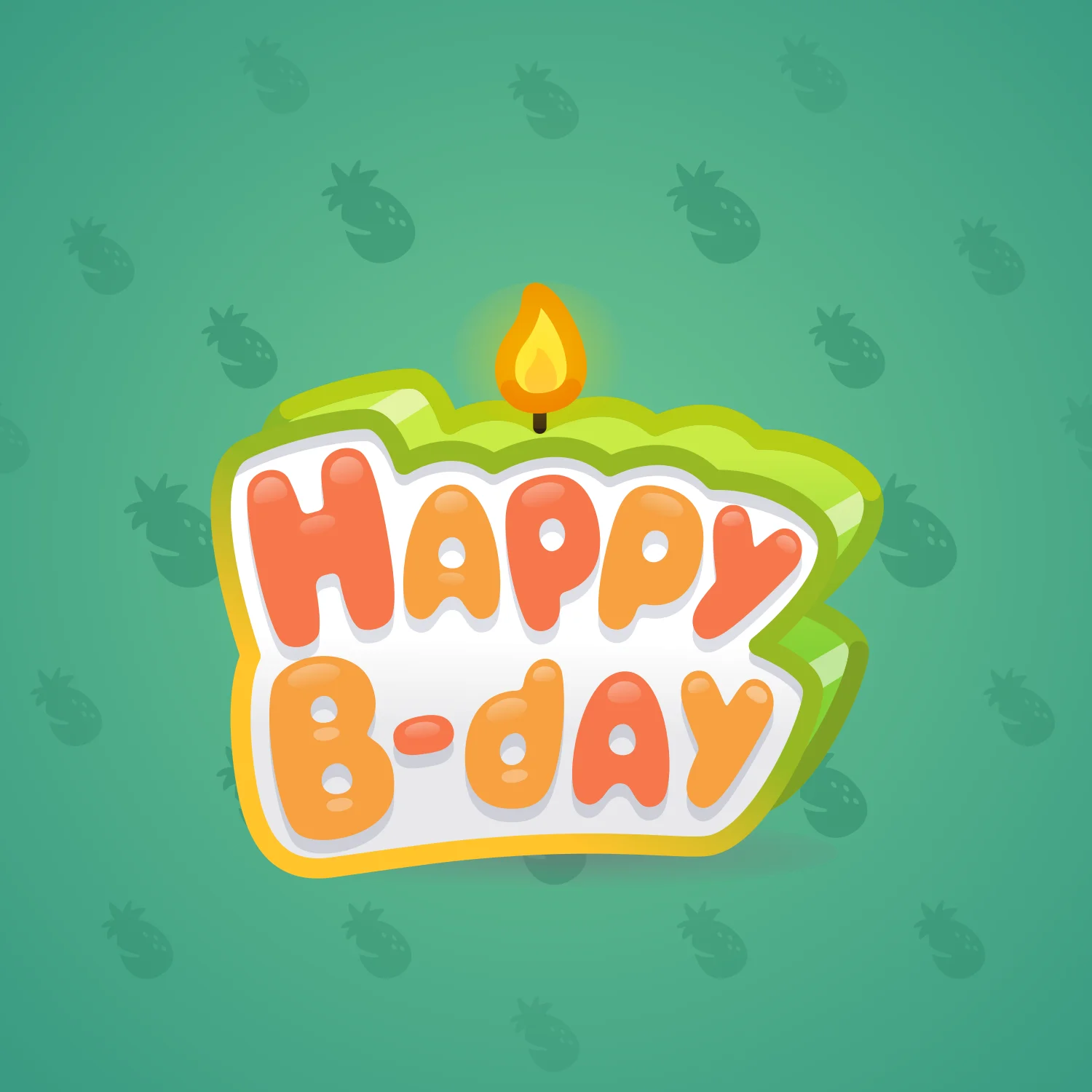 B-Day Candle #134056