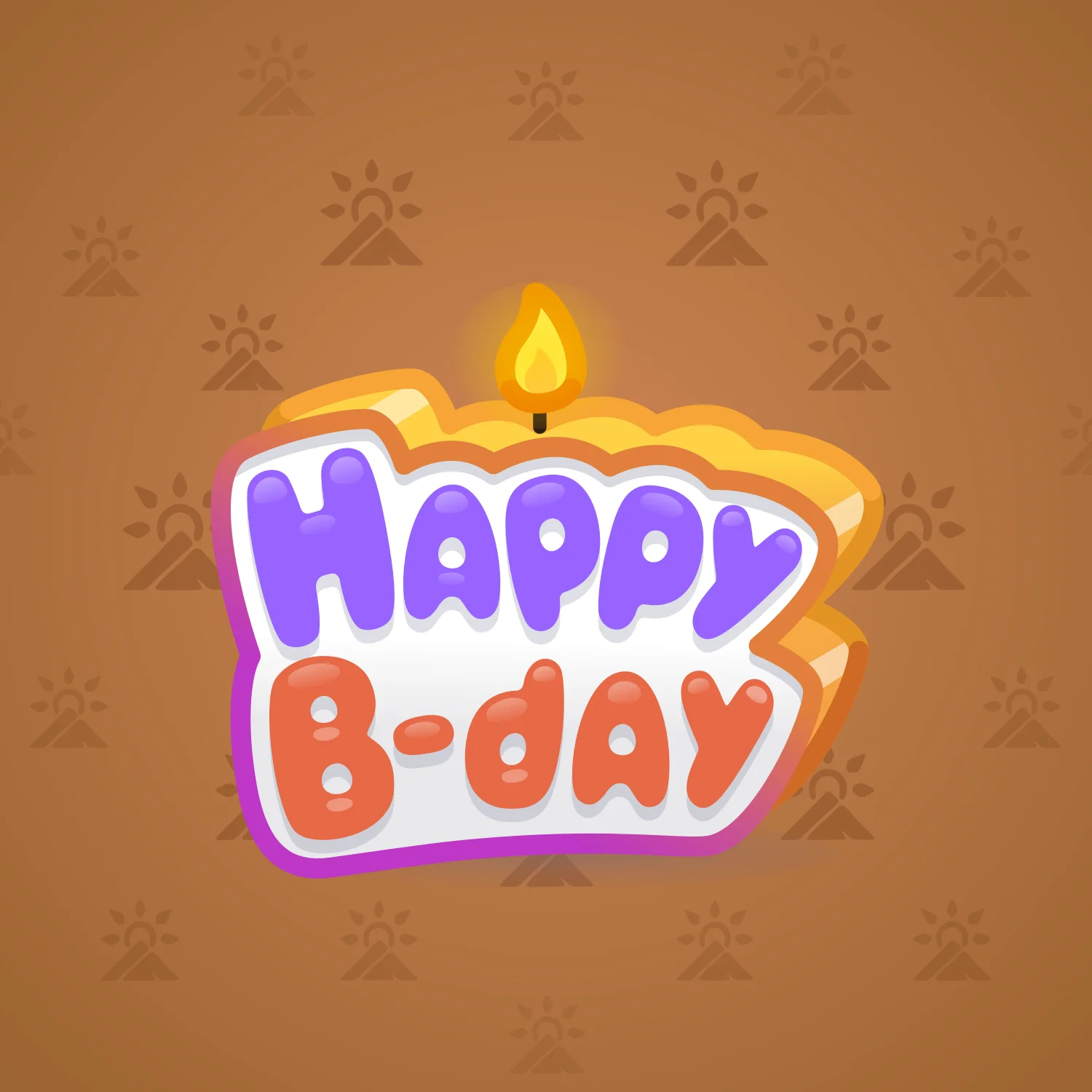 B-Day Candle #137650