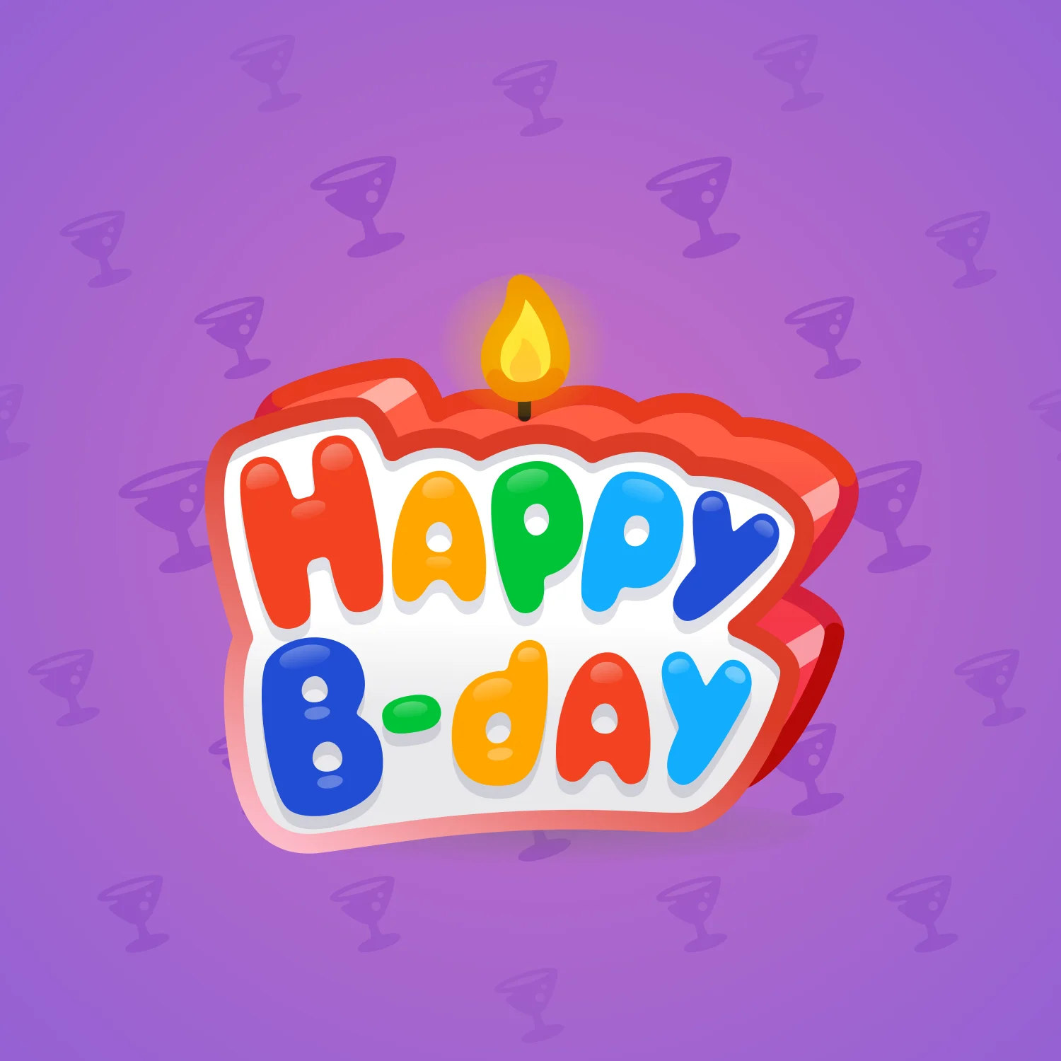 B-Day Candle #141650