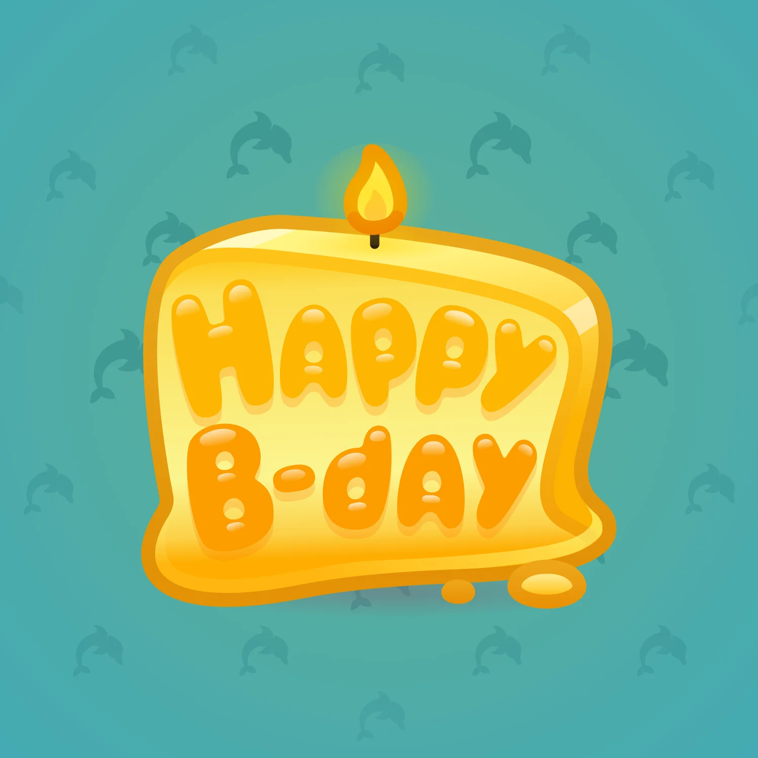 B-Day Candle