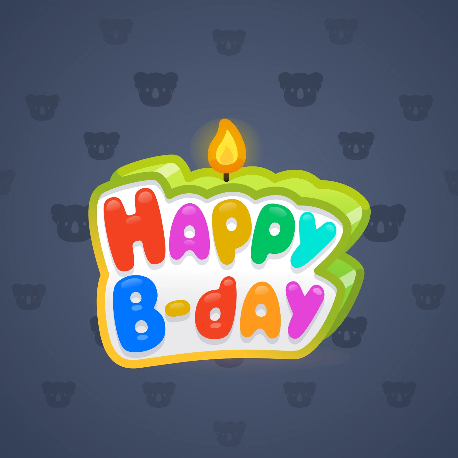 B-Day Candle