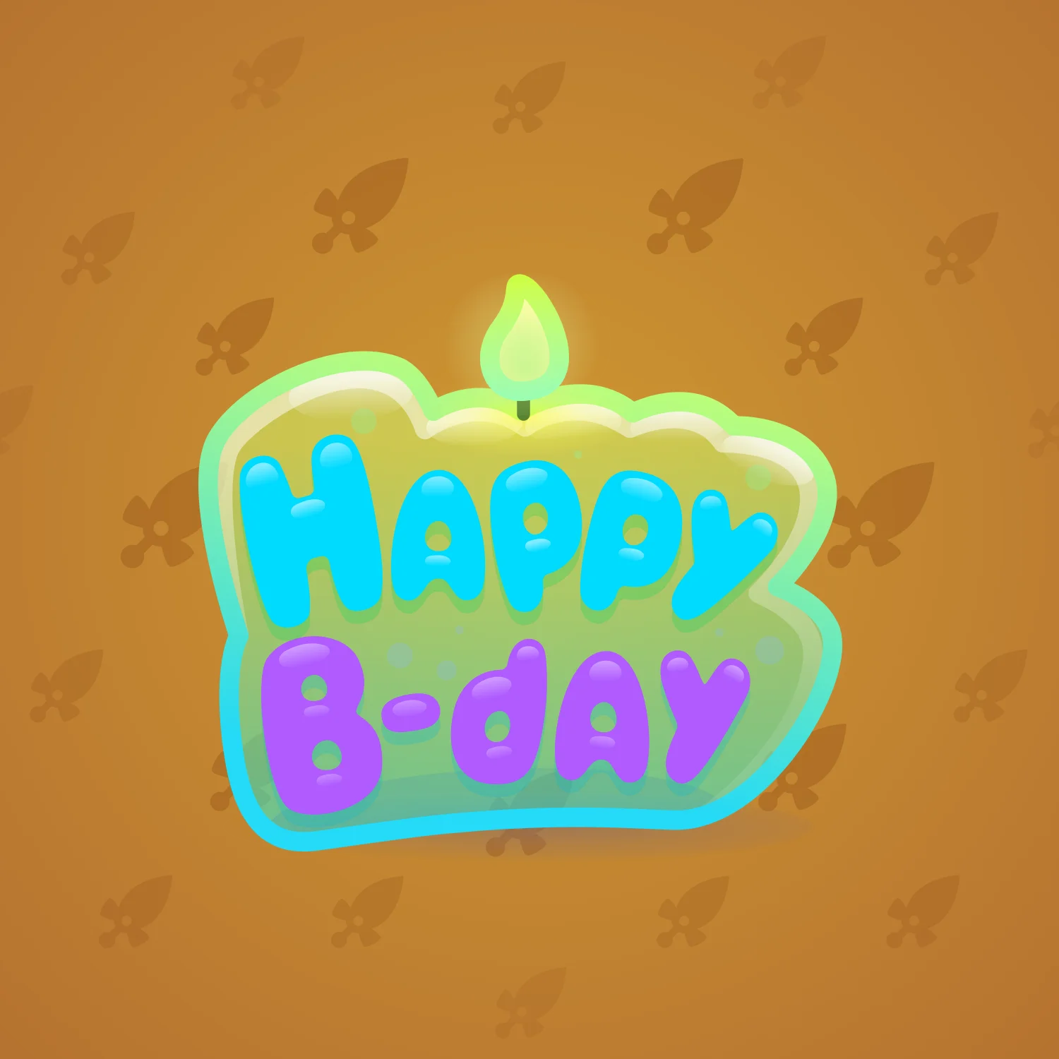 B-Day Candle