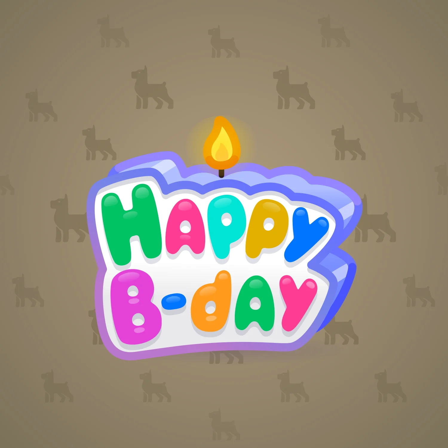 B-Day Candle