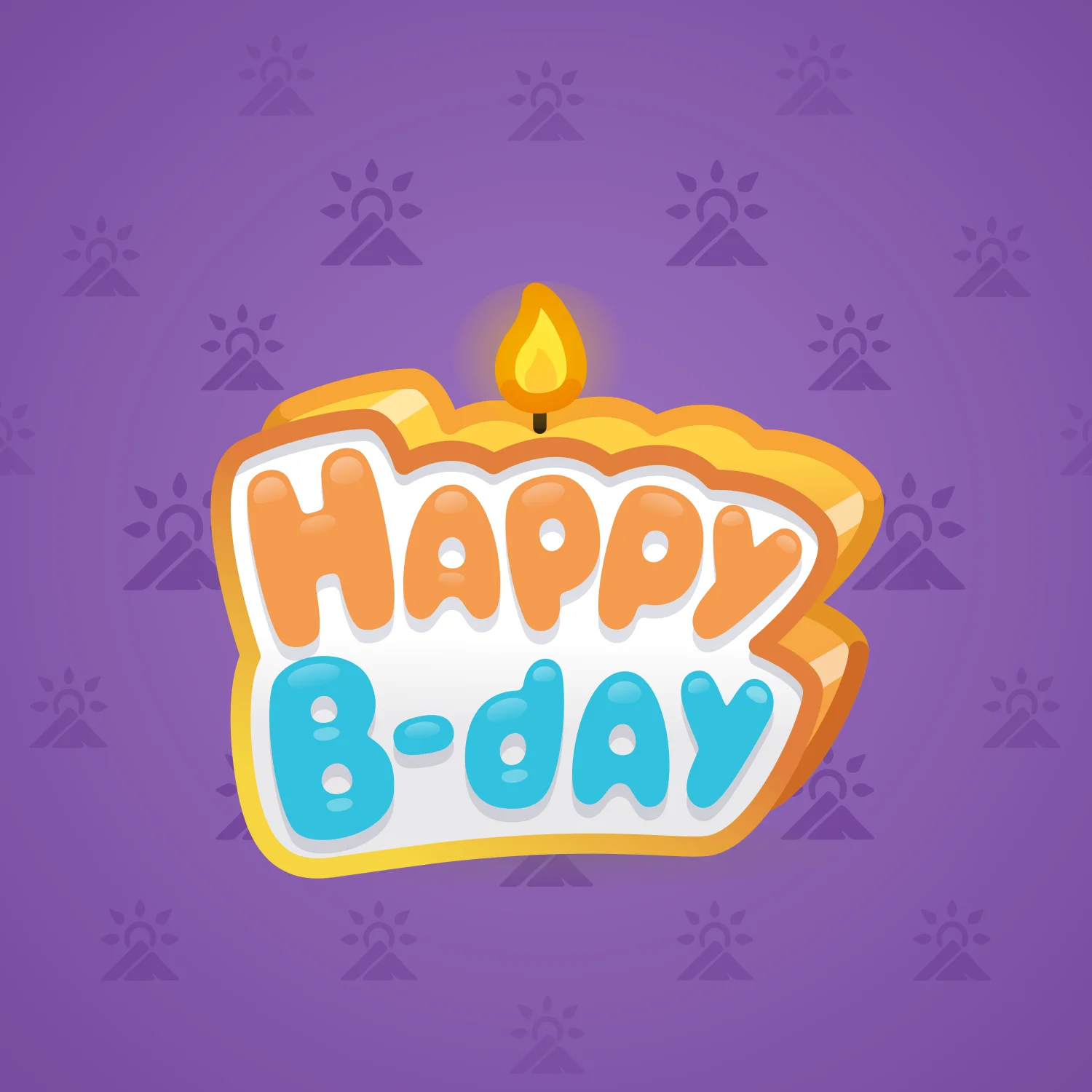 B-Day Candle #165962