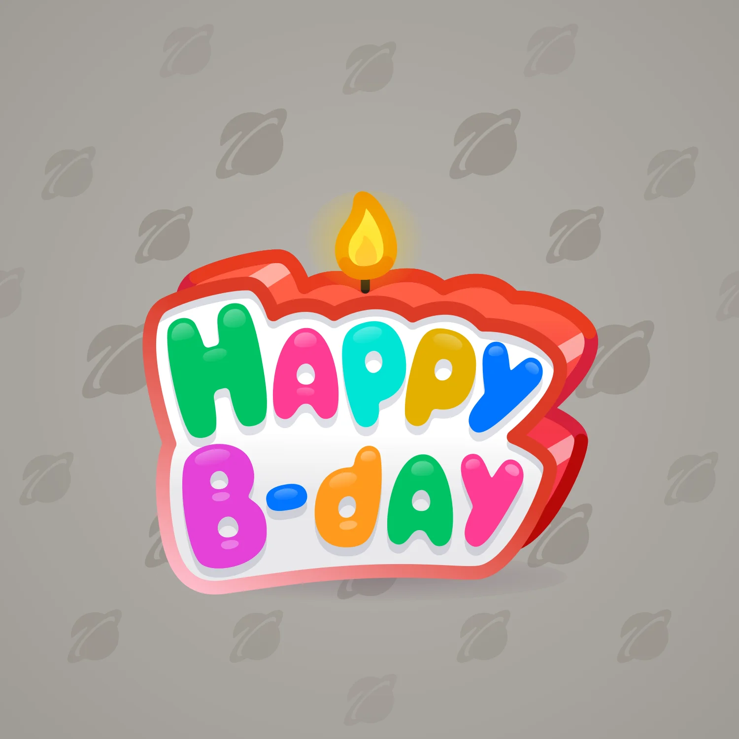 B-Day Candle #170011