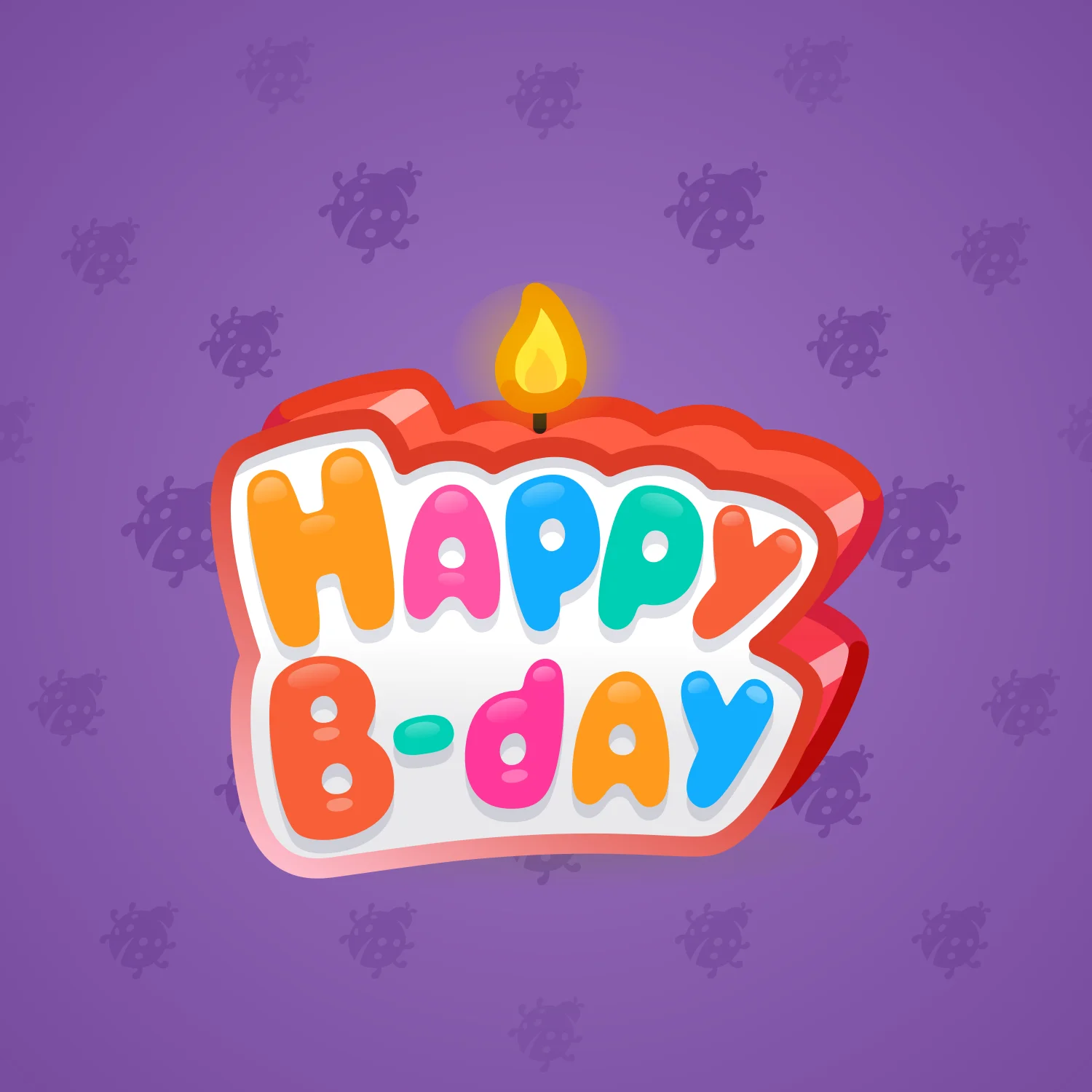 B-Day Candle #187896