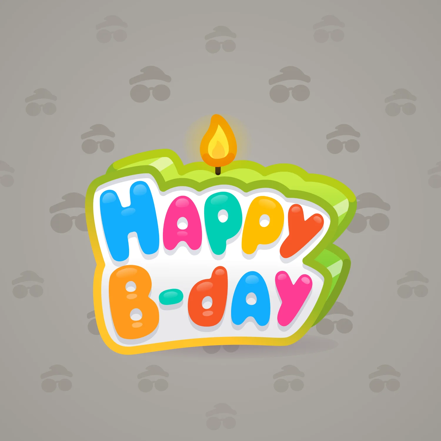 B-Day Candle #191299