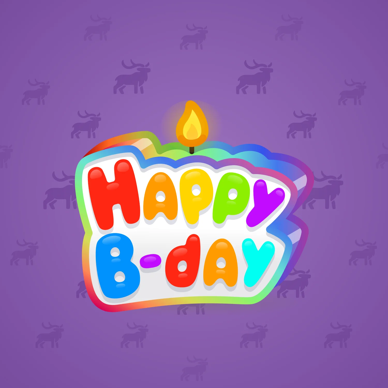 B-Day Candle #191426