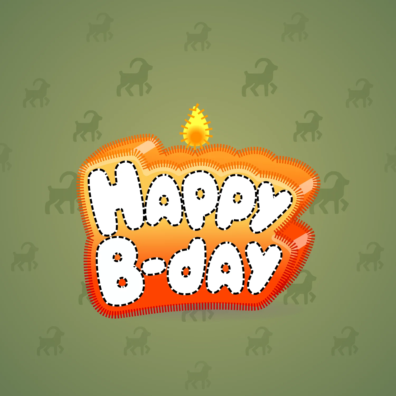 B-Day Candle