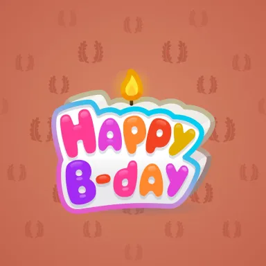 B-Day Candle #200948