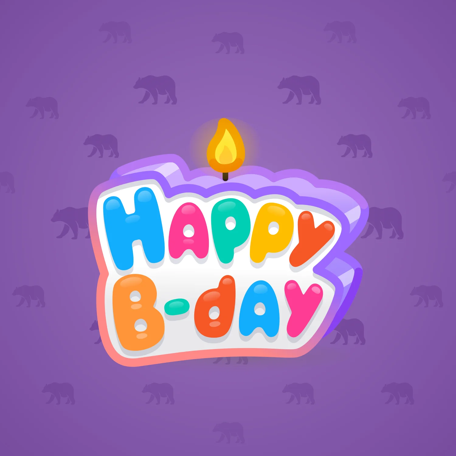 B-Day Candle