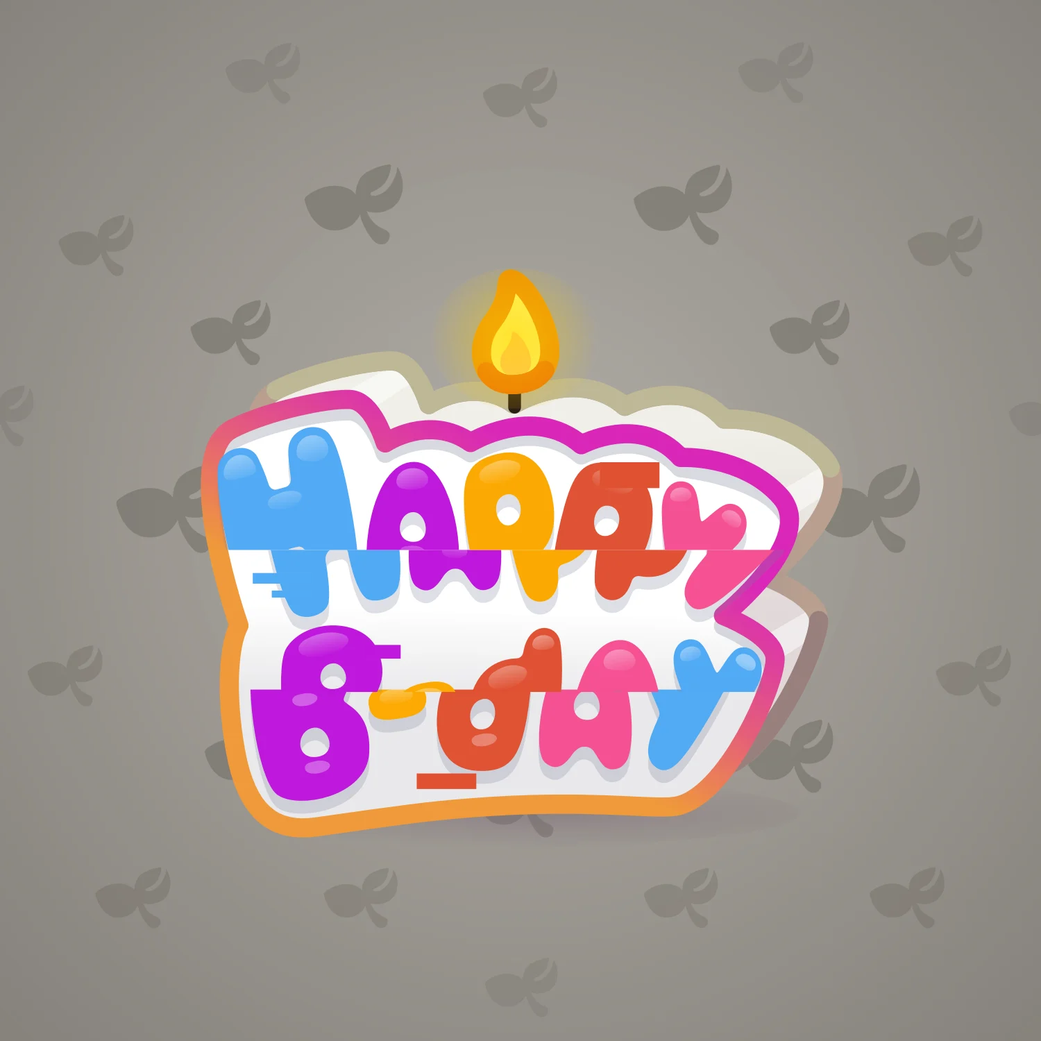 B-Day Candle