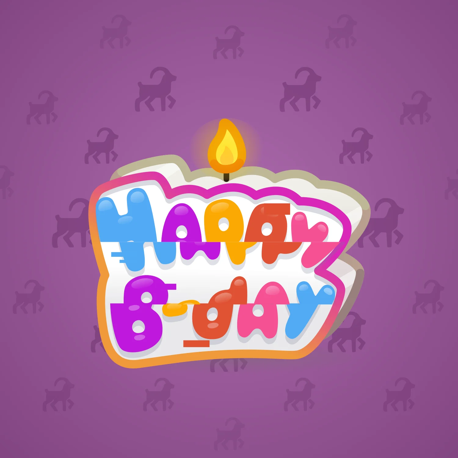 B-Day Candle #214386