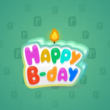 B-Day Candle