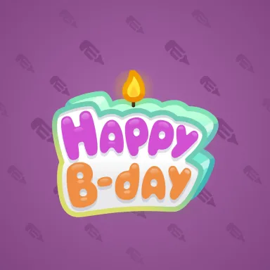 B-Day Candle #224451