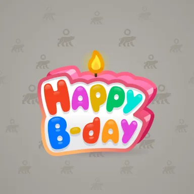 B-Day Candle #229827