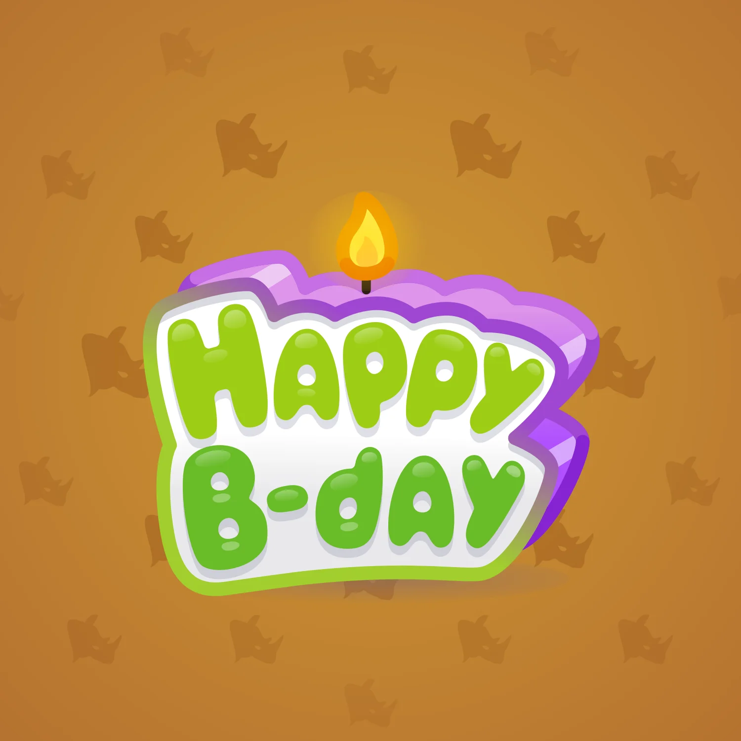 B-Day Candle