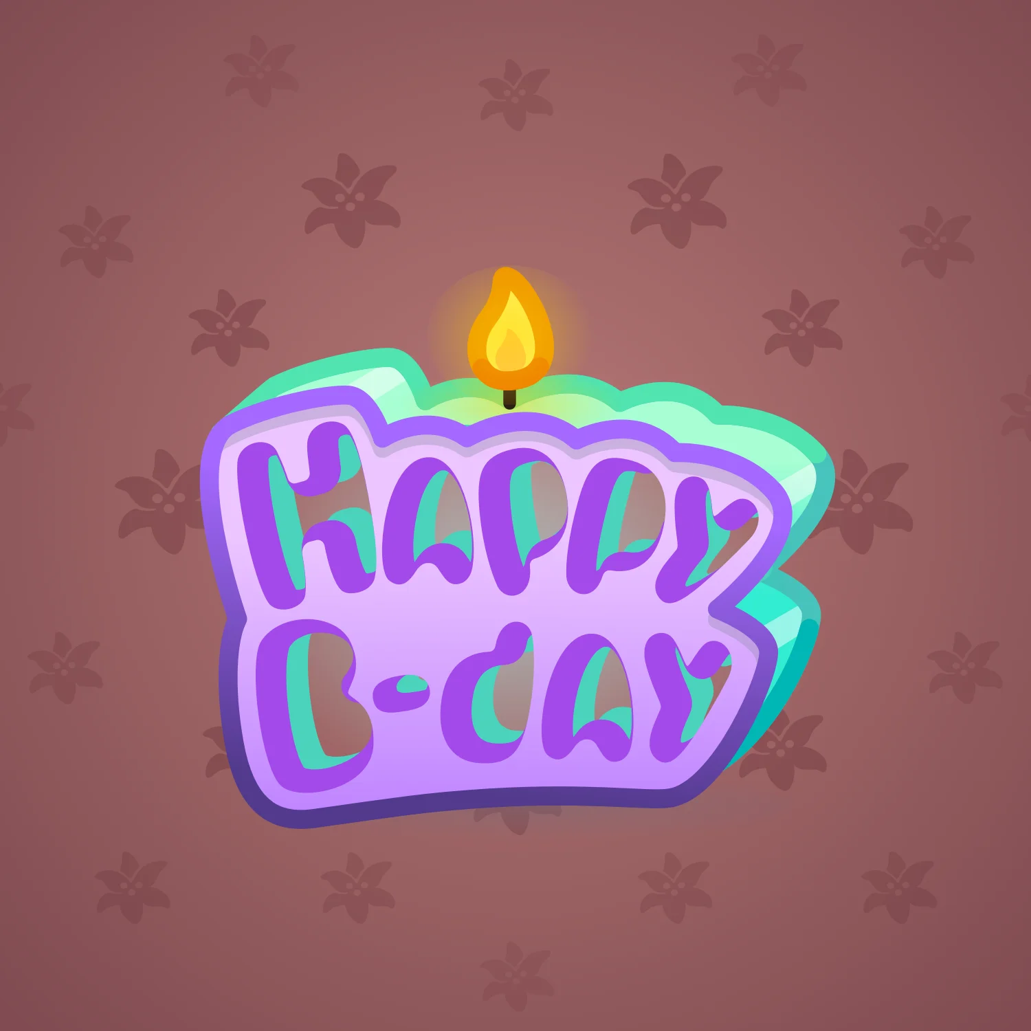 B-Day Candle