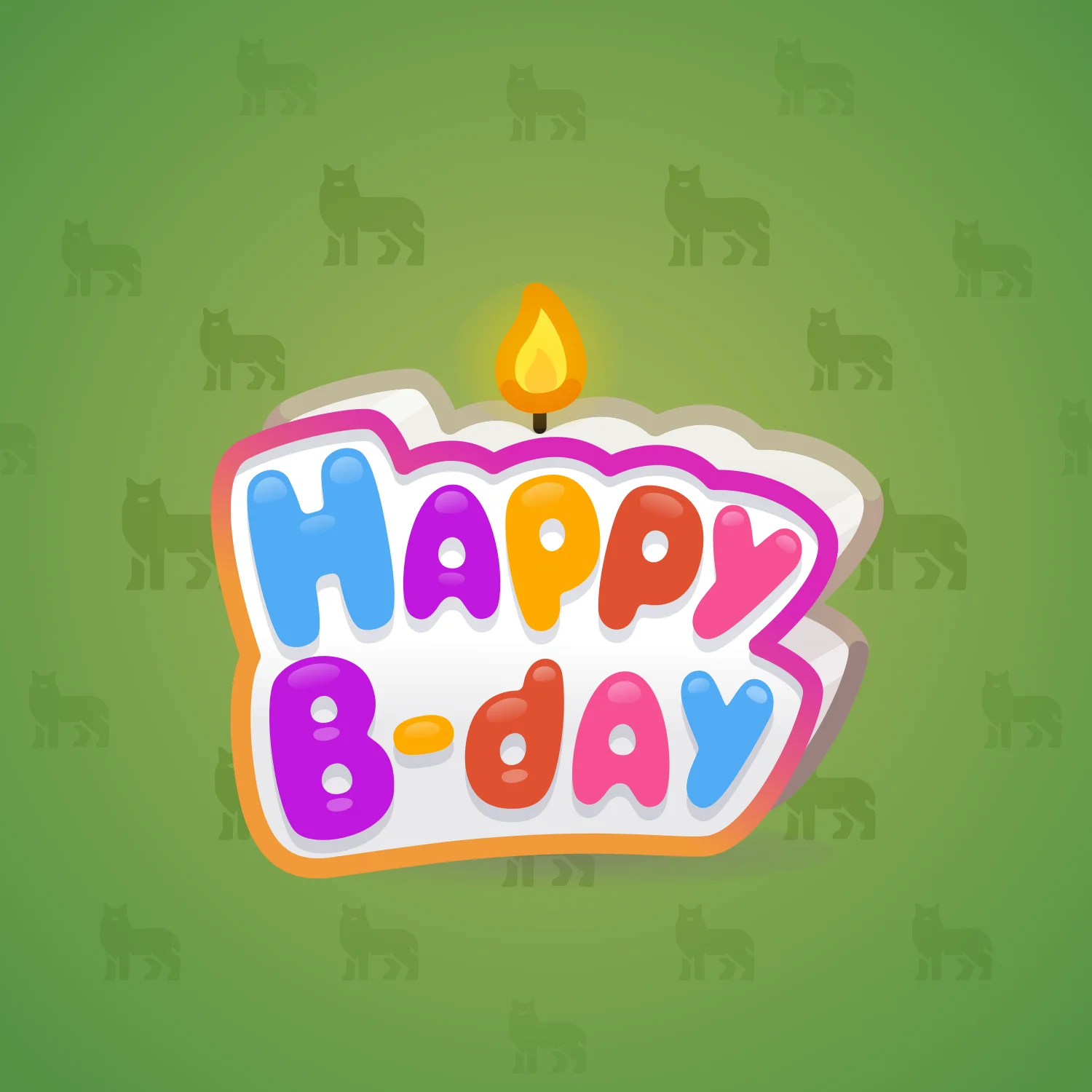 B-Day Candle