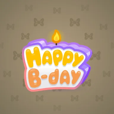 B-Day Candle #242484