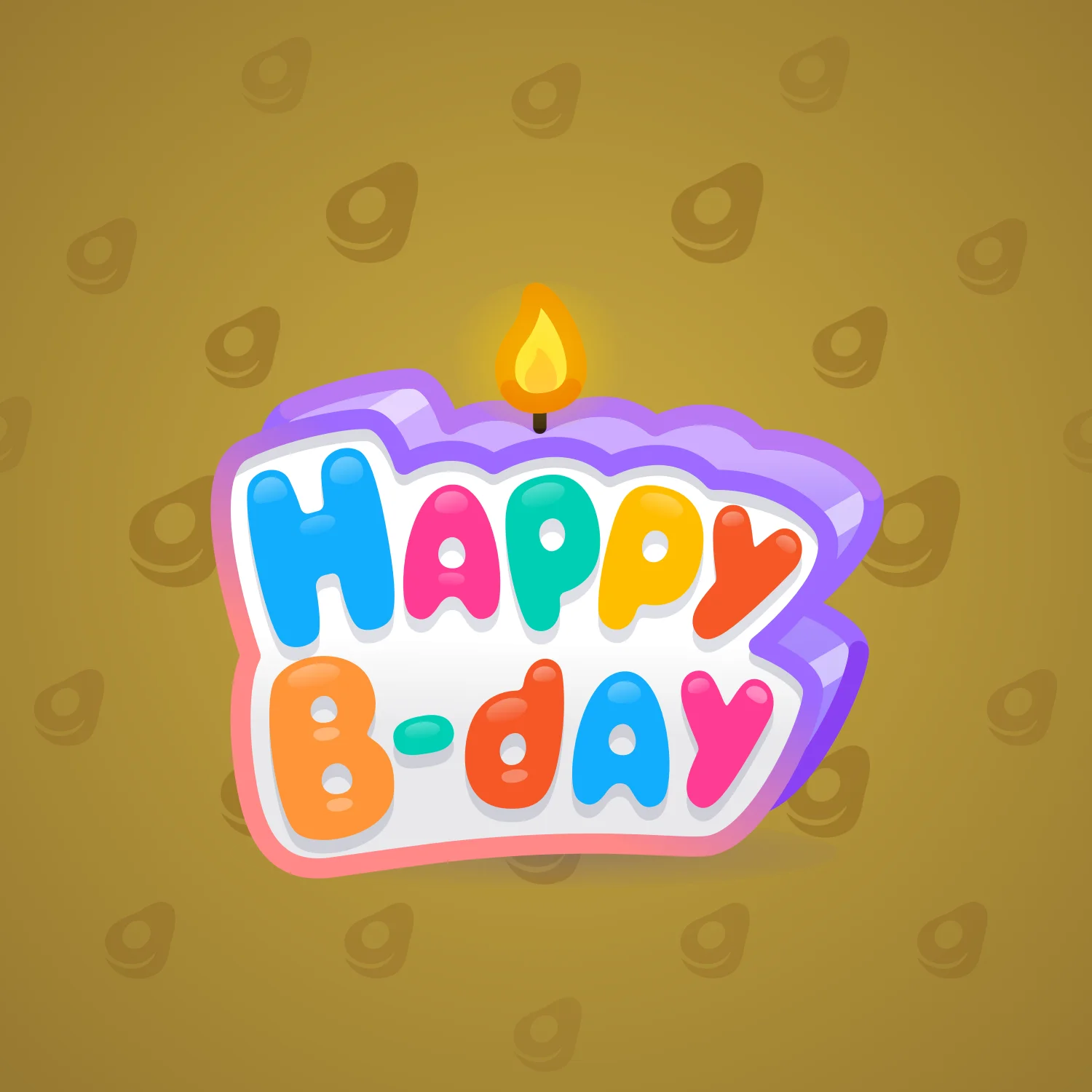 B-Day Candle