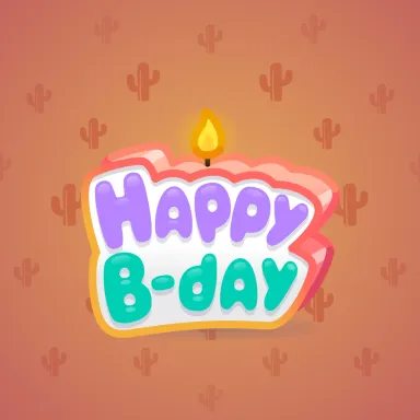 B-Day Candle #245619