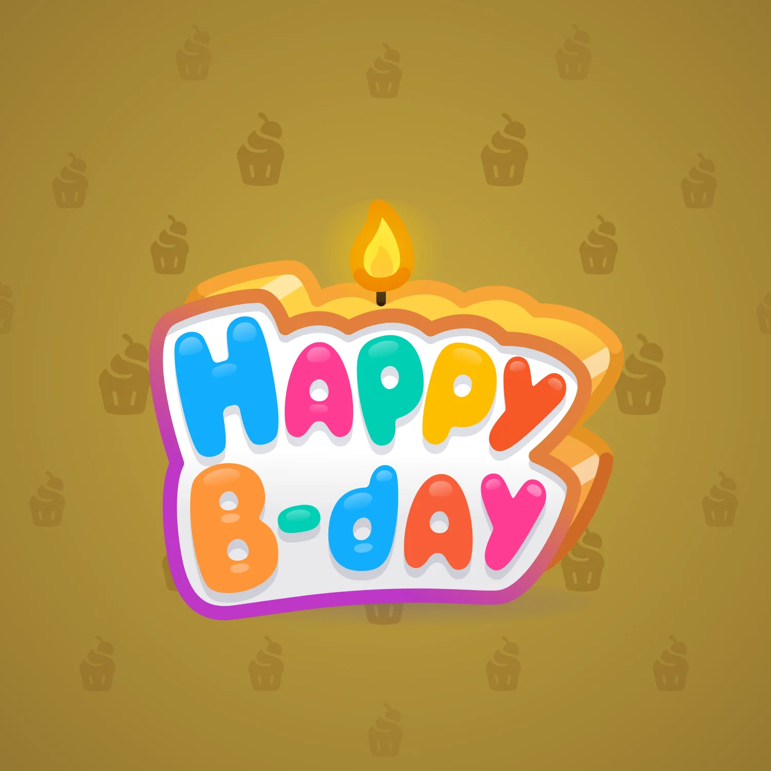 B-Day Candle
