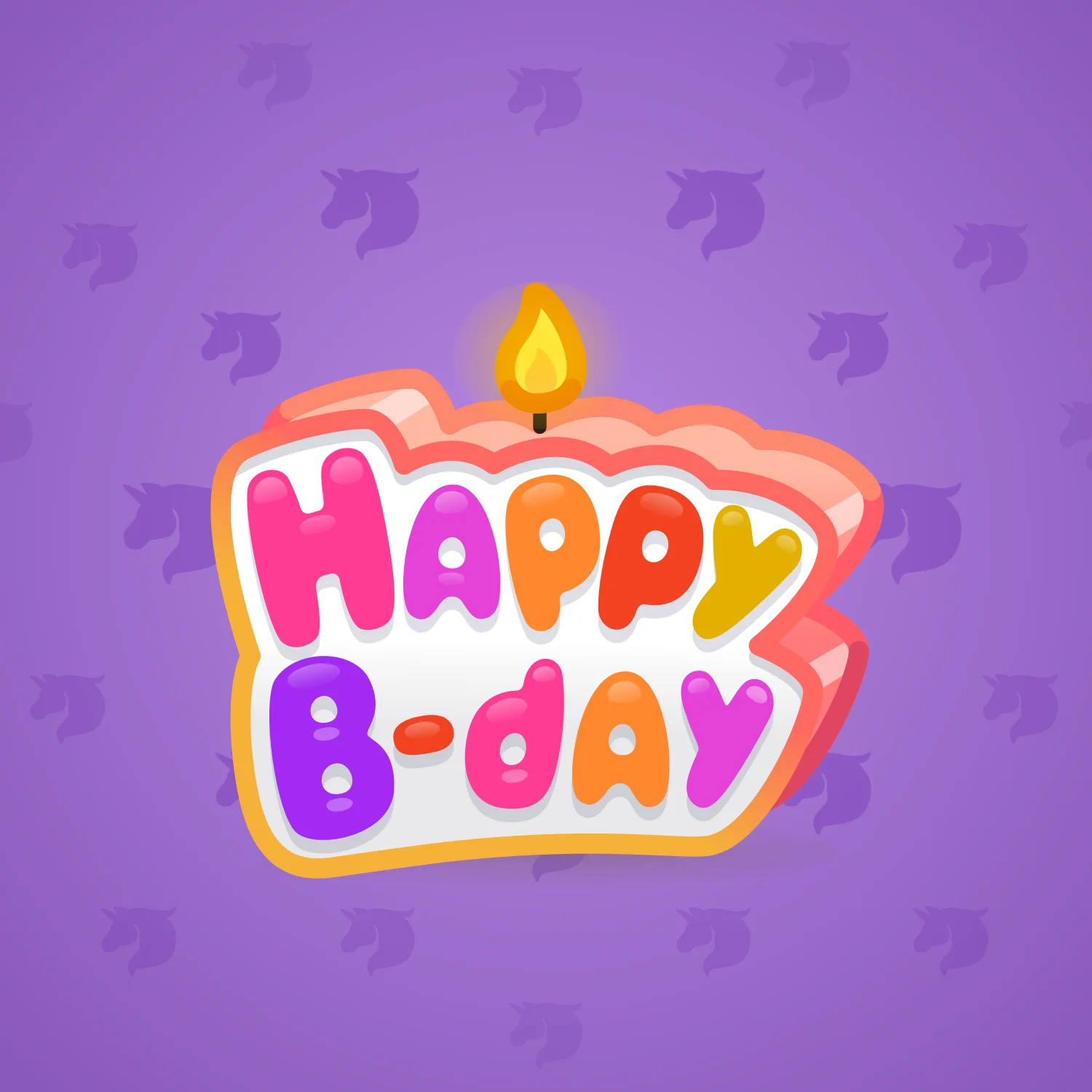 B-Day Candle #24826