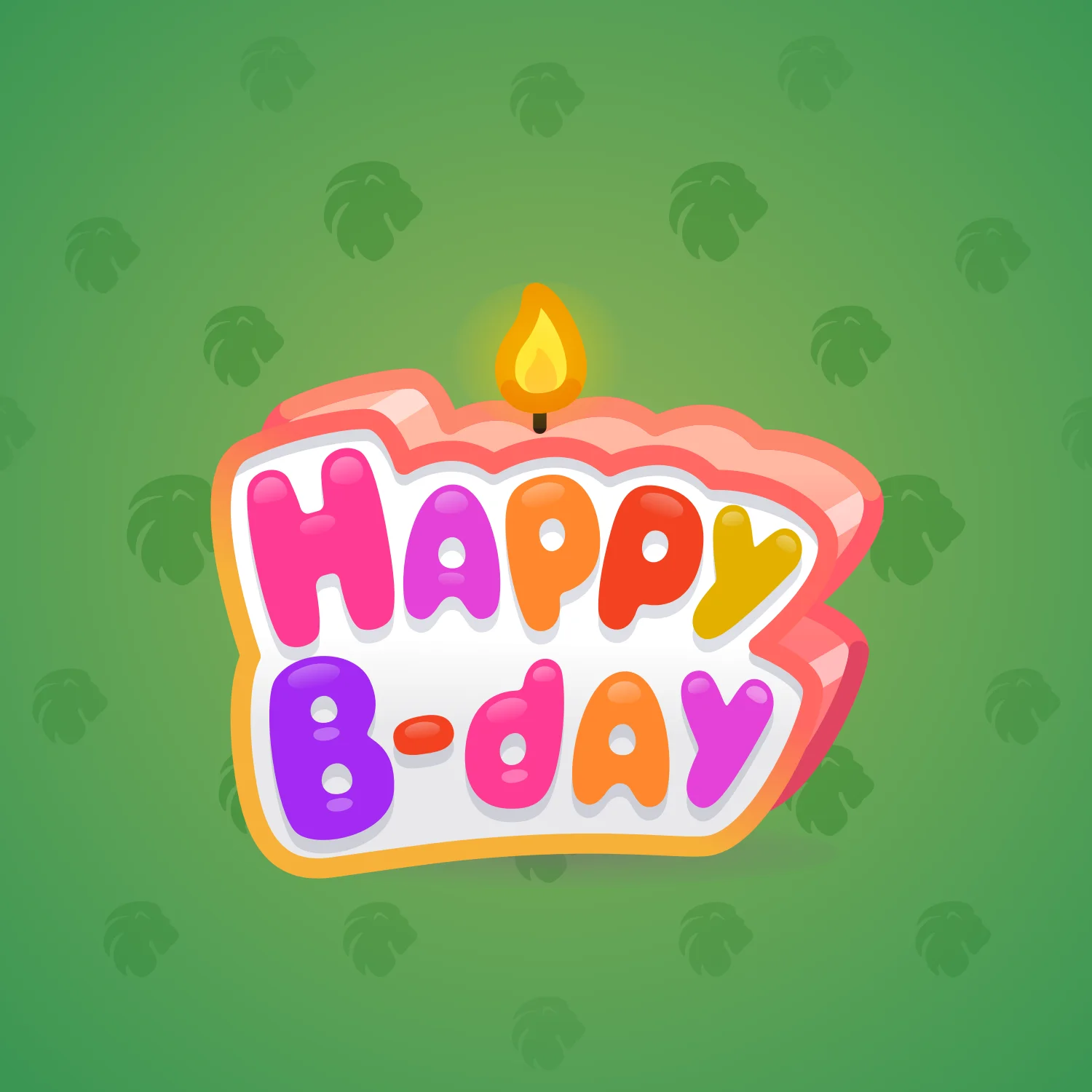 B-Day Candle