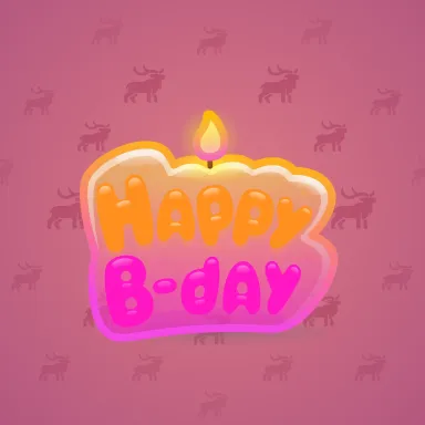 B-Day Candle #254040