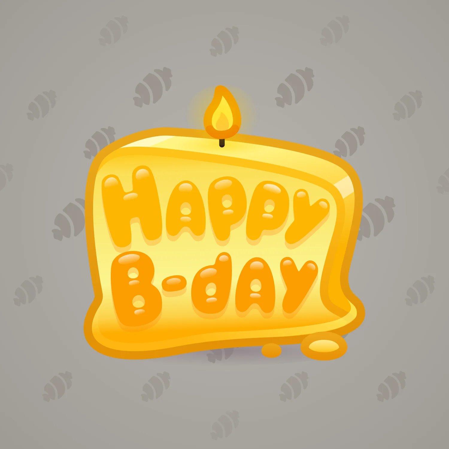 B-Day Candle #260057
